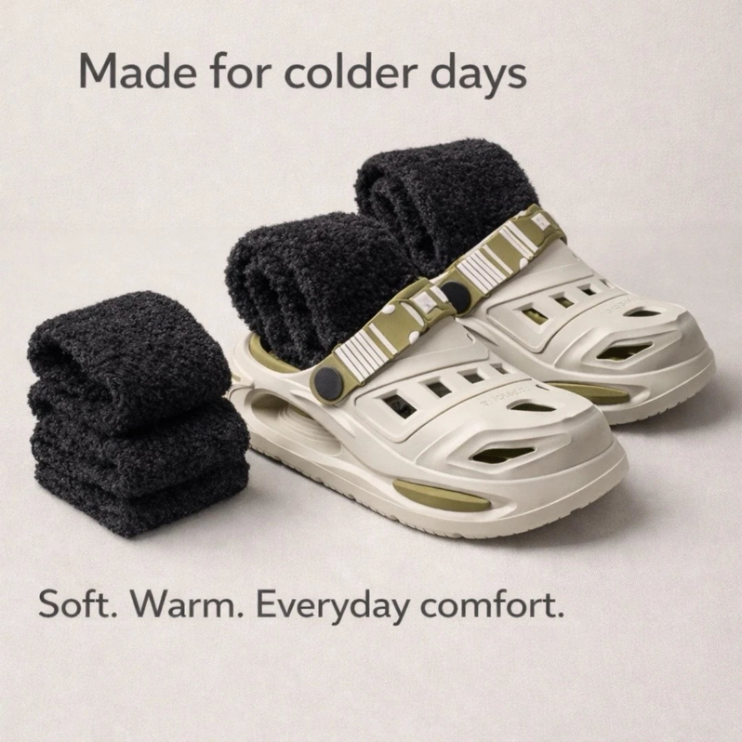 Ultra-Soft Winter Fleece Socks (2 Pairs - Unisex)