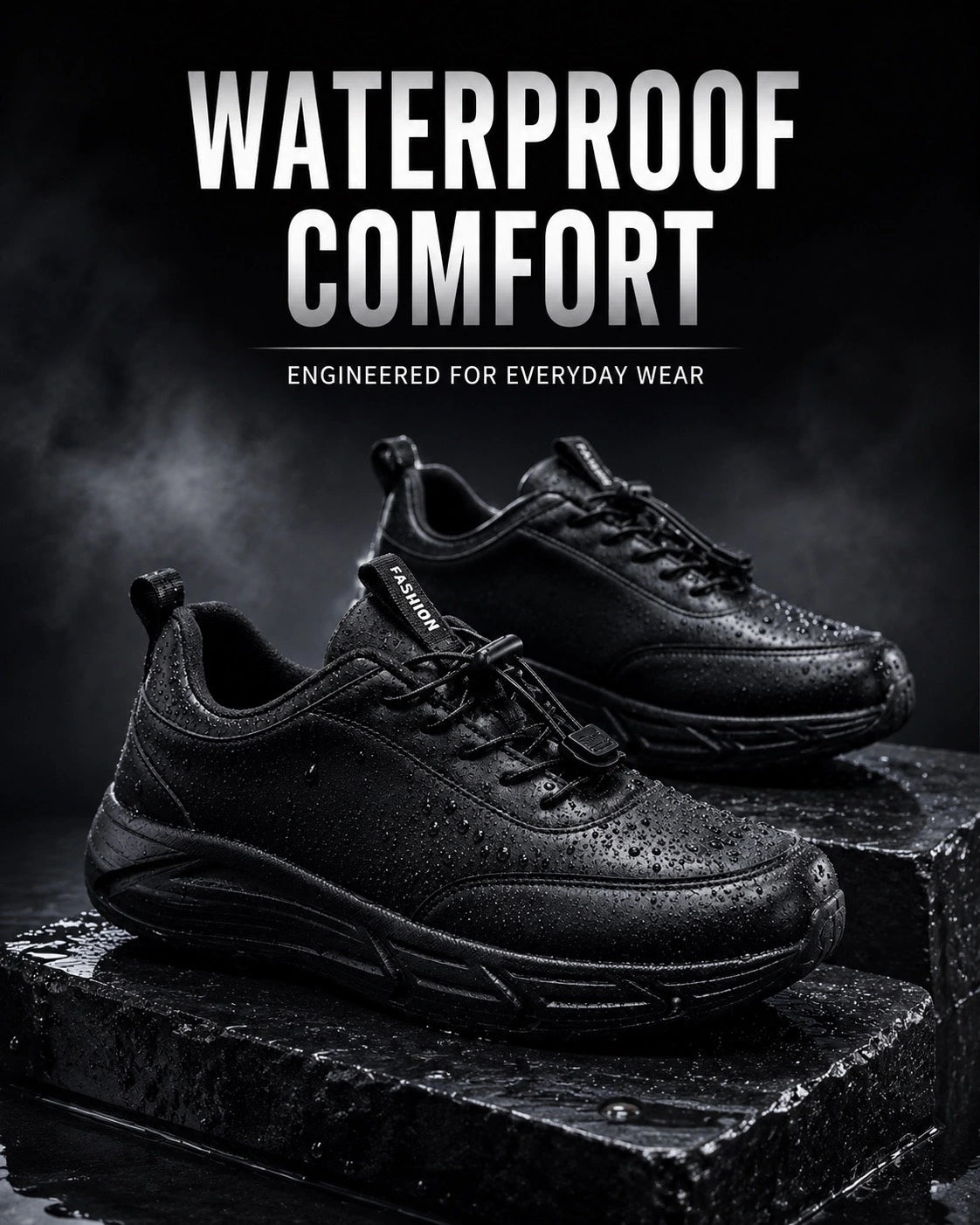 Extra Width Waterproof Comfort Shoes