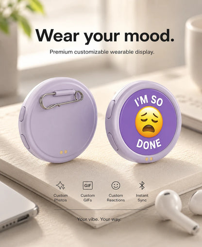 MoodSync Digital Display Badge